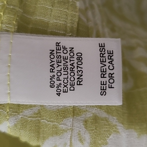 CATO Women's Green Ruffle 3/4 Sleeve Blouse - Size Large - Picture 10 of 11